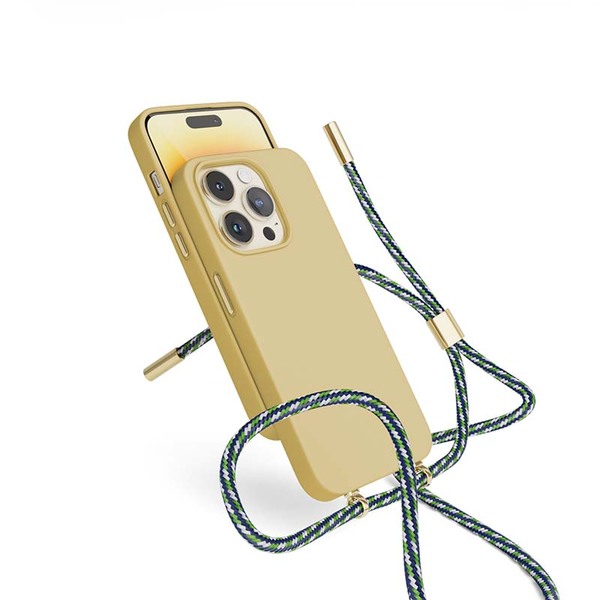 Epico Silicone Necklace, iPhone 14/13 - fodral, Beige
