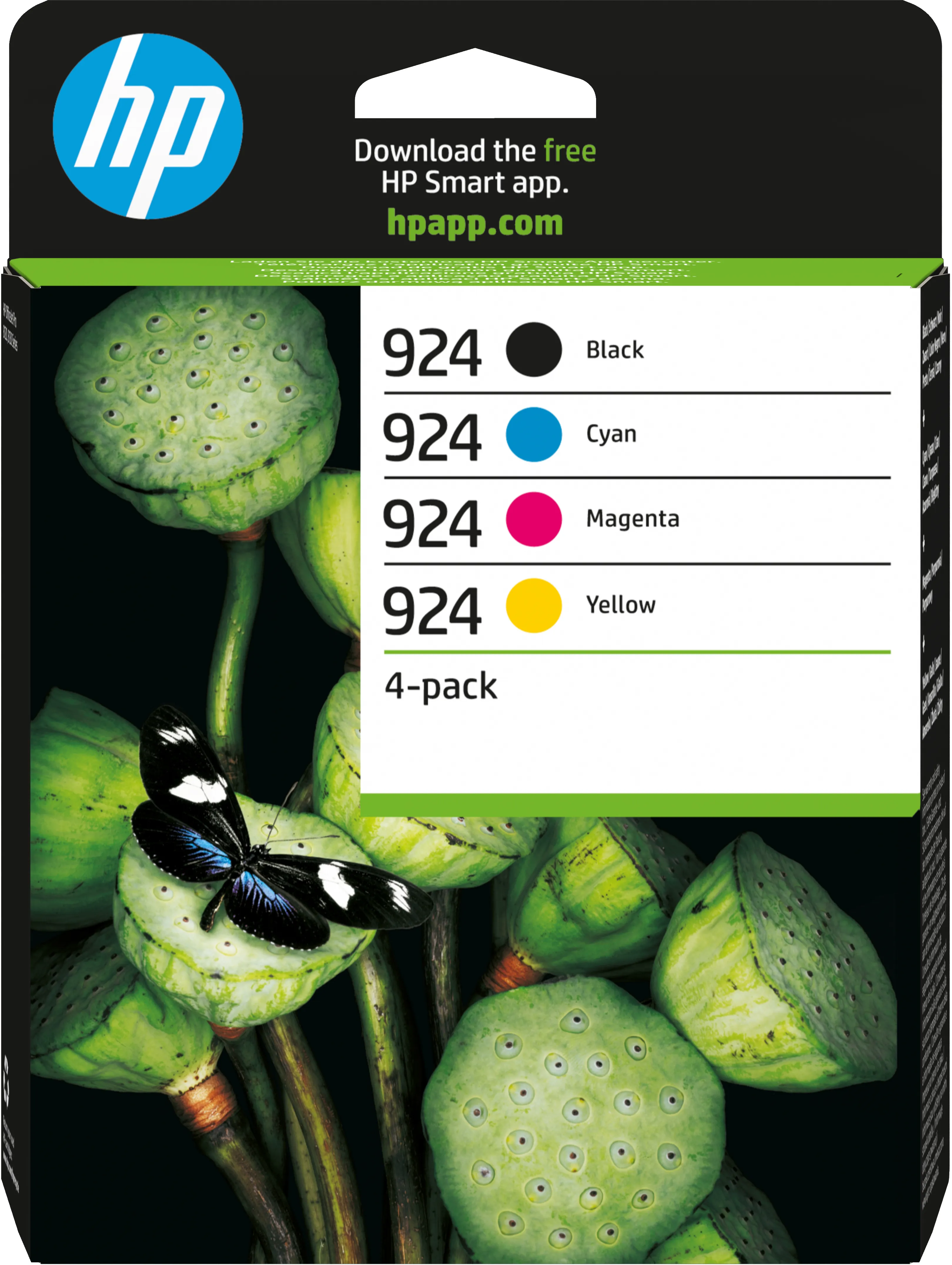 HP 924-mustekasettipakkaus, CMYK, 4 kpl