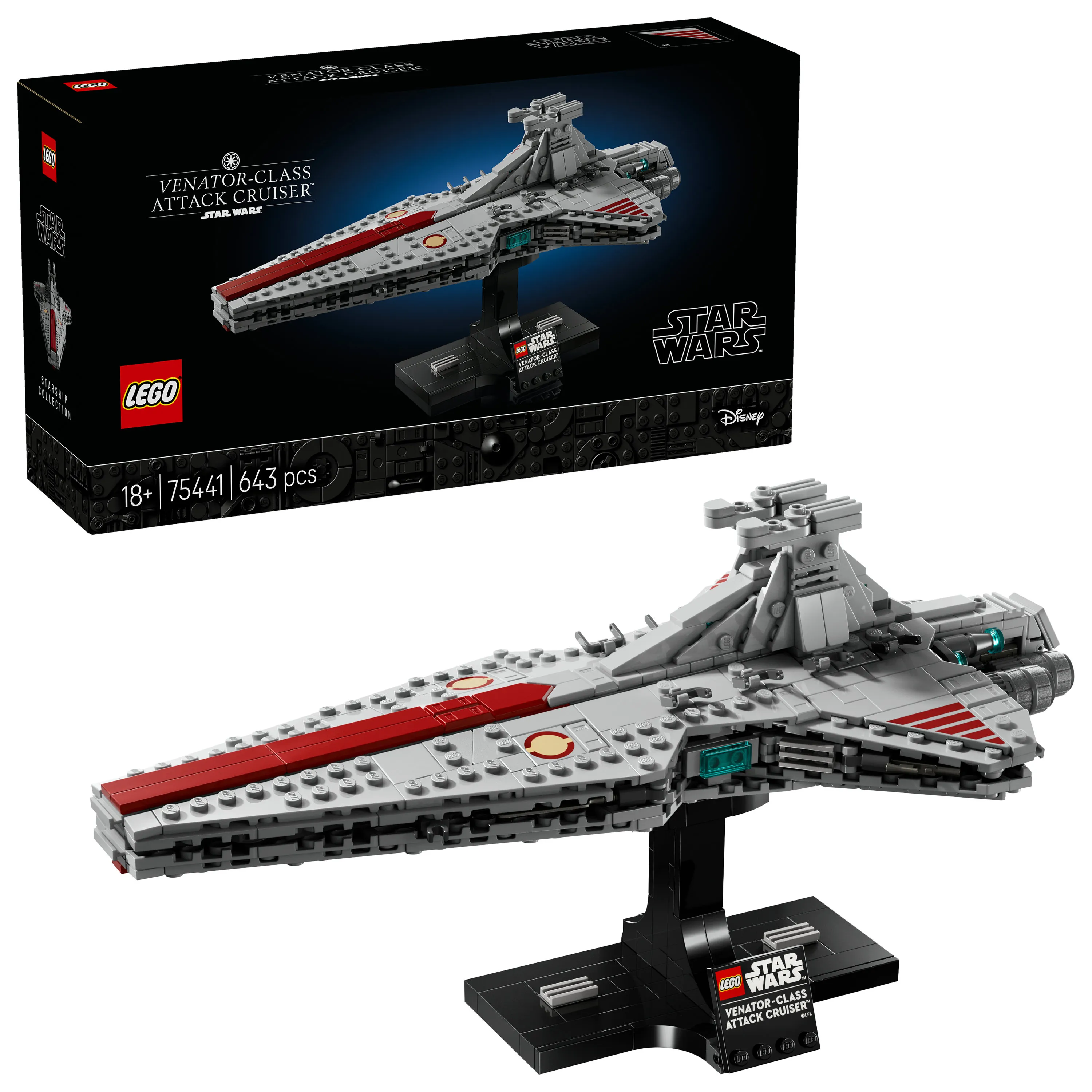 LEGO Star Wars Venator-luokan hy&ouml;kk&auml;ysristeilij&auml; 75441