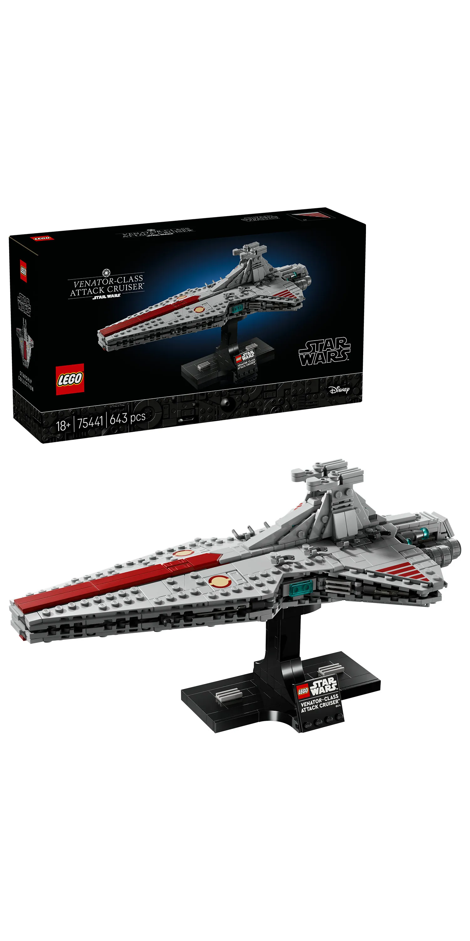 LEGO Star Wars Venator-luokan hy&ouml;kk&auml;ysristeilij&auml; 75441