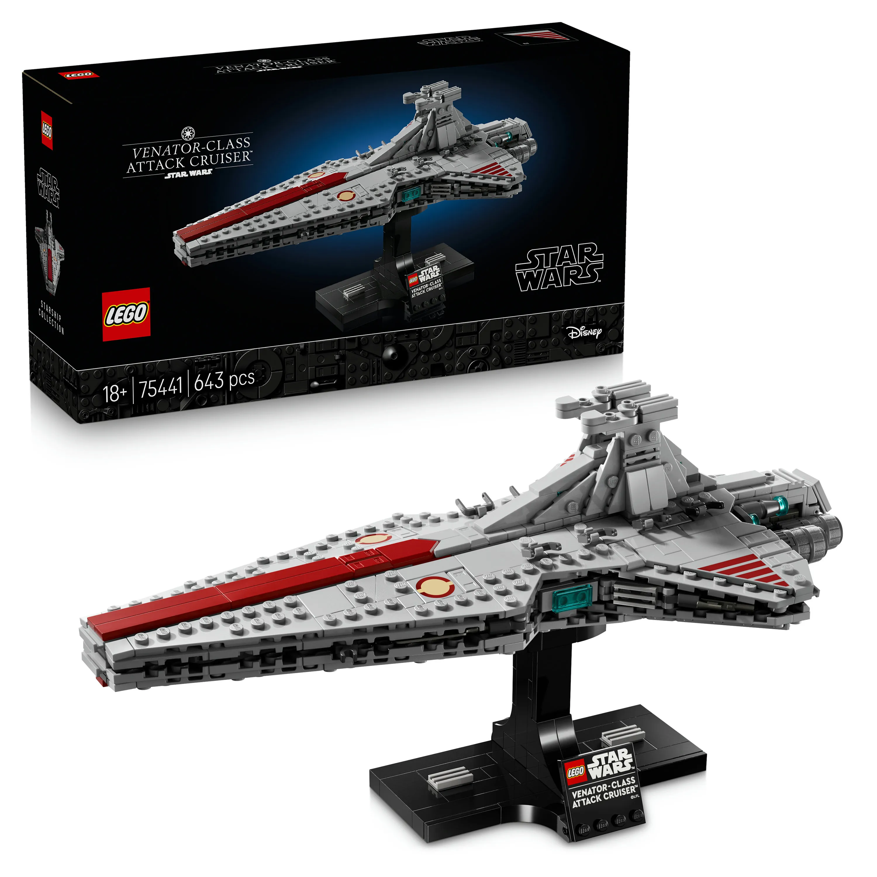 LEGO Star Wars Venator-luokan hy&ouml;kk&auml;ysristeilij&auml; 75441
