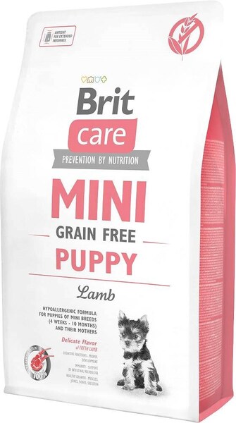 Brit Care Mini Grain-Free Puppy Lamb, Torrfoder f&ouml;r hund, 7 kg
