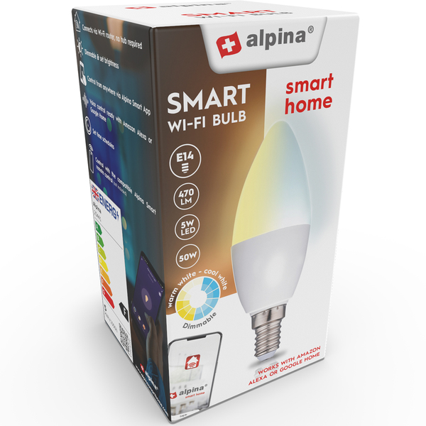 Alpina Smart Bulb Warm/ Cool white E14 5W