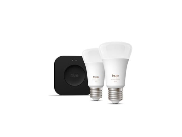 Philips Hue White and Color Ambiance (2 x E27 + Bridge Pro) - Smart lighting starter kit