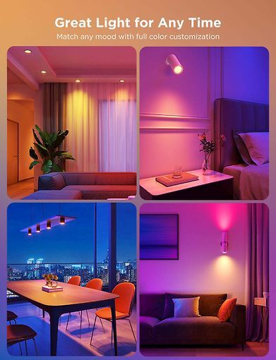 Govee Wi-Fi &amp; Bluetooth RGBWW - smart bulb, GU10, 400lm, 2-pack