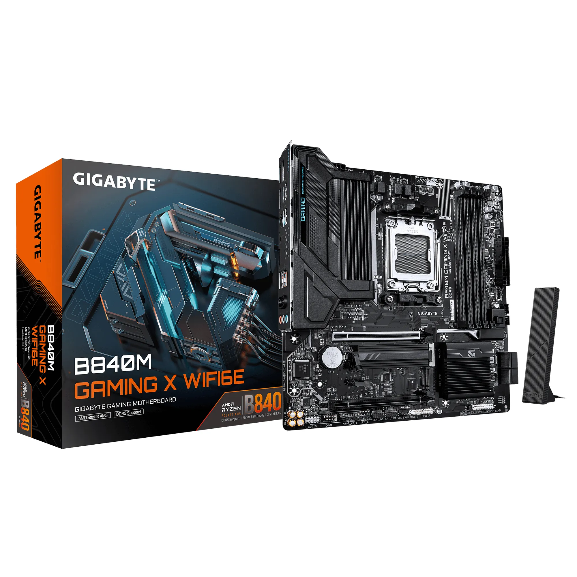 Gigabyte B840M GAMING X WiFi 6E AM5 mATX Motherboard
