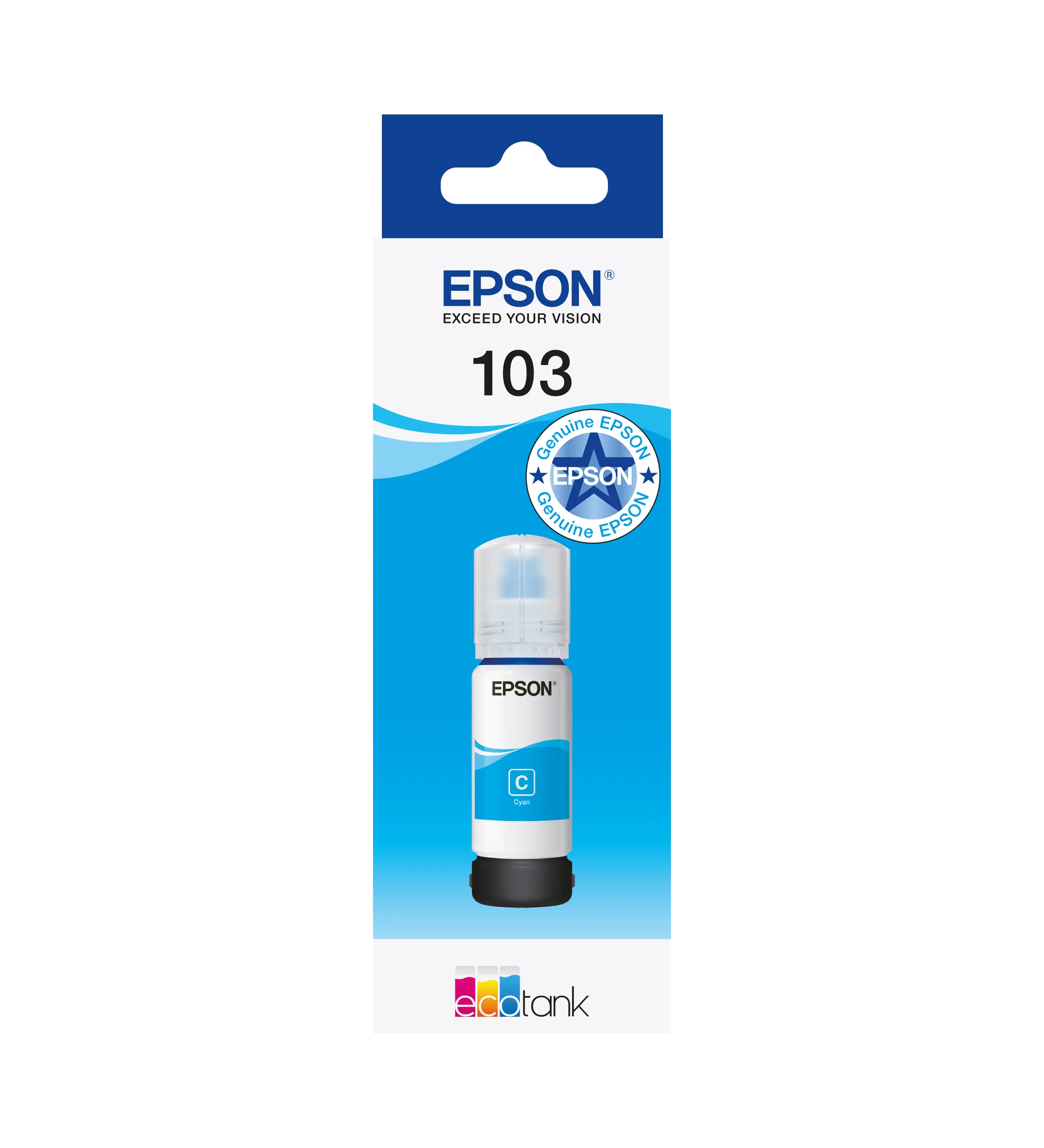 Epson 103 EcoTank ink bottle, 65 ml, Cyan