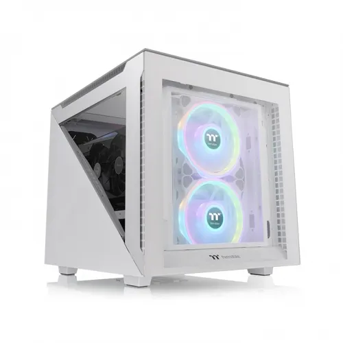 Thermaltake Divider 200 TG - MicroTower case, window, White