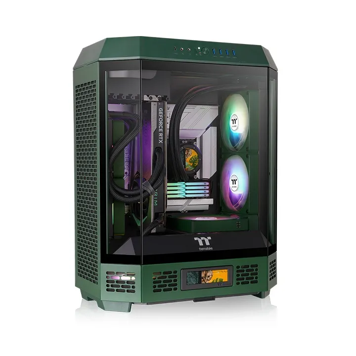 Thermaltake Tower 600 -miditornikotelo ikkunalla, racing green