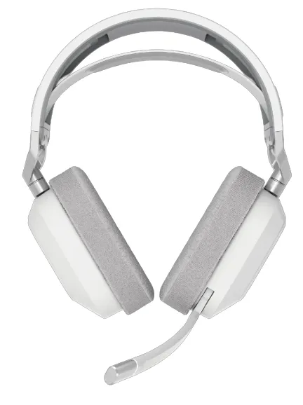 Corsair HS80 Max -langaton pelikuulokkeet mikrofonilla, valkoinen