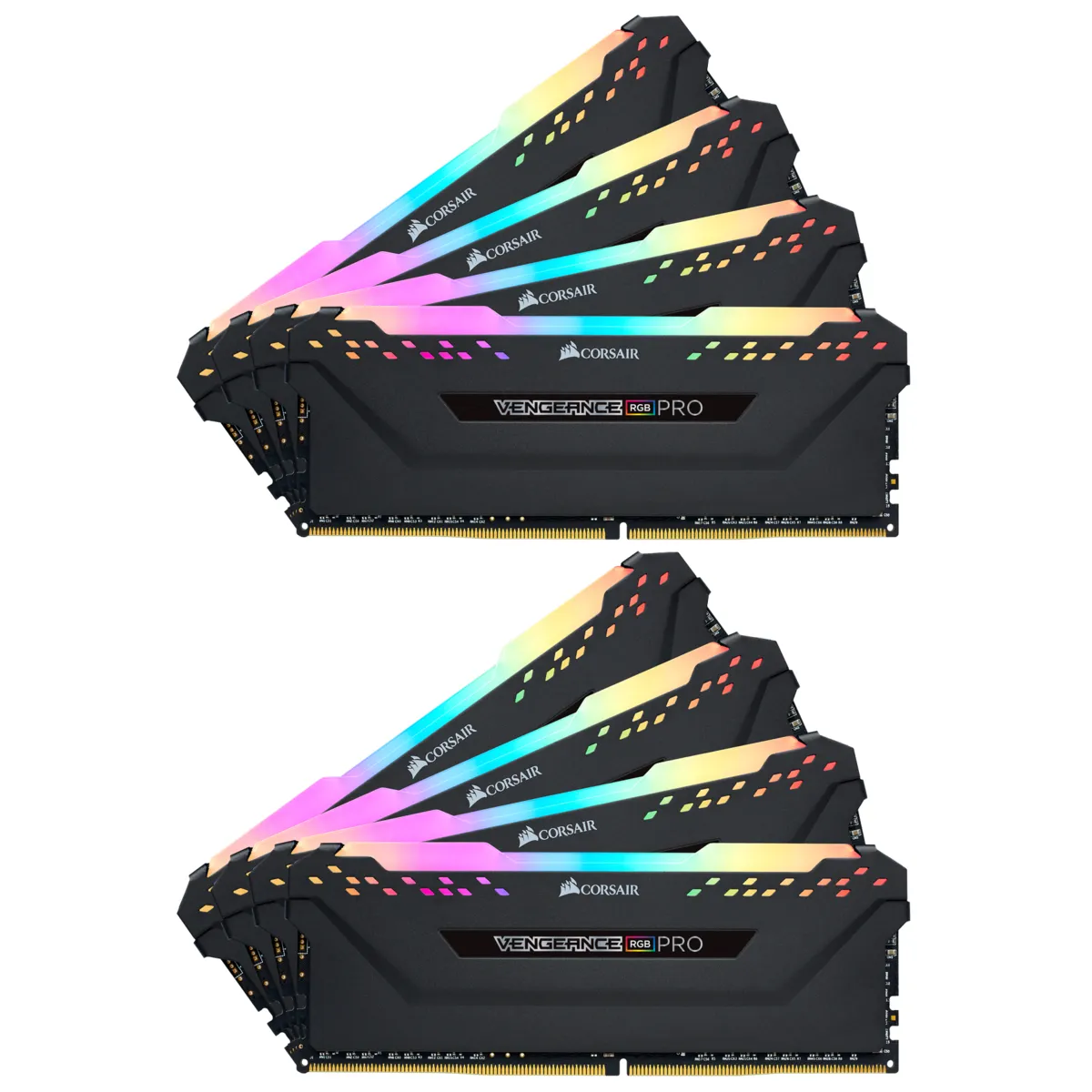 Corsair Vengeance RGB Pro 256 GB (8 x 32 GB) DDR4 3200MHz, CL16 -muisti, Musta