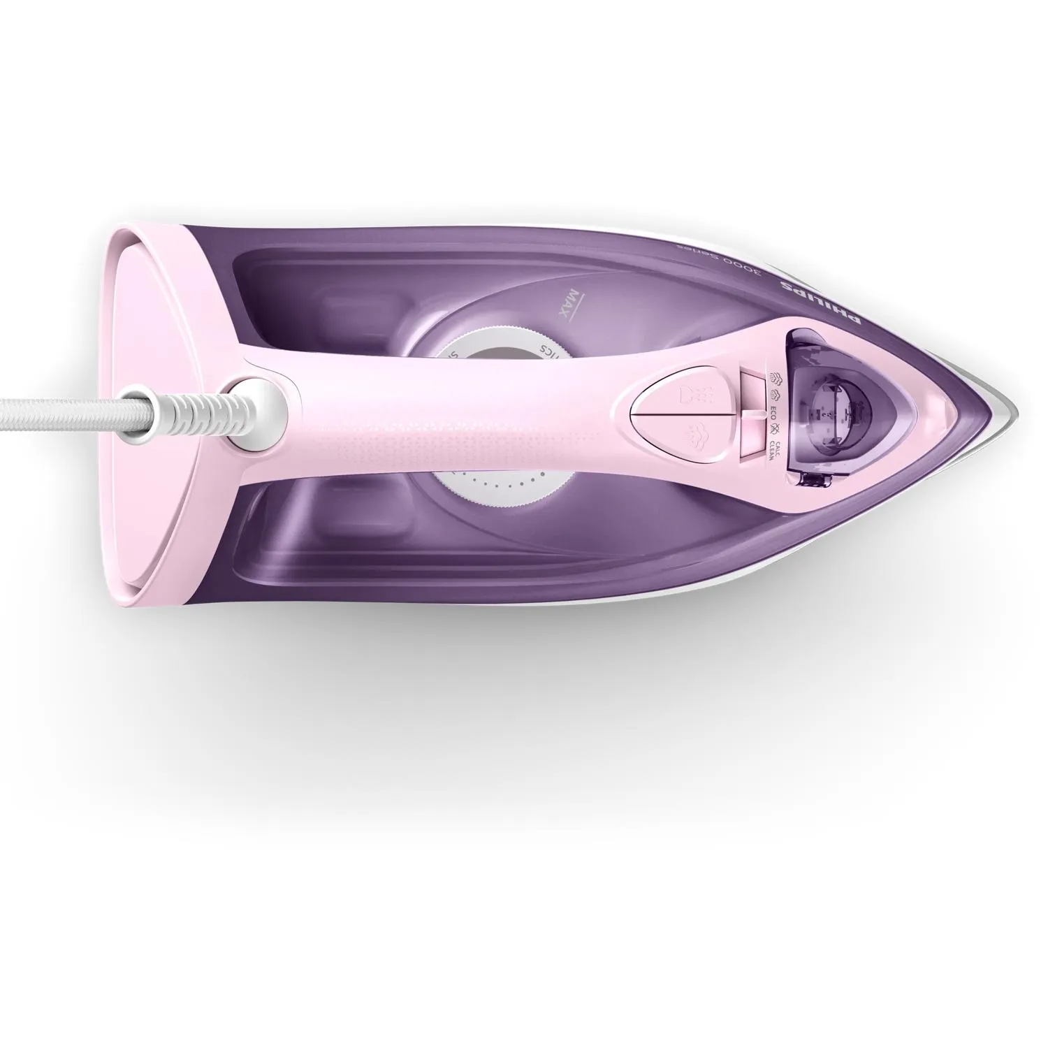 Philips 3000 Series DST3020/30 Steam Iron, 2200W, 0.3L, Pink/Purple