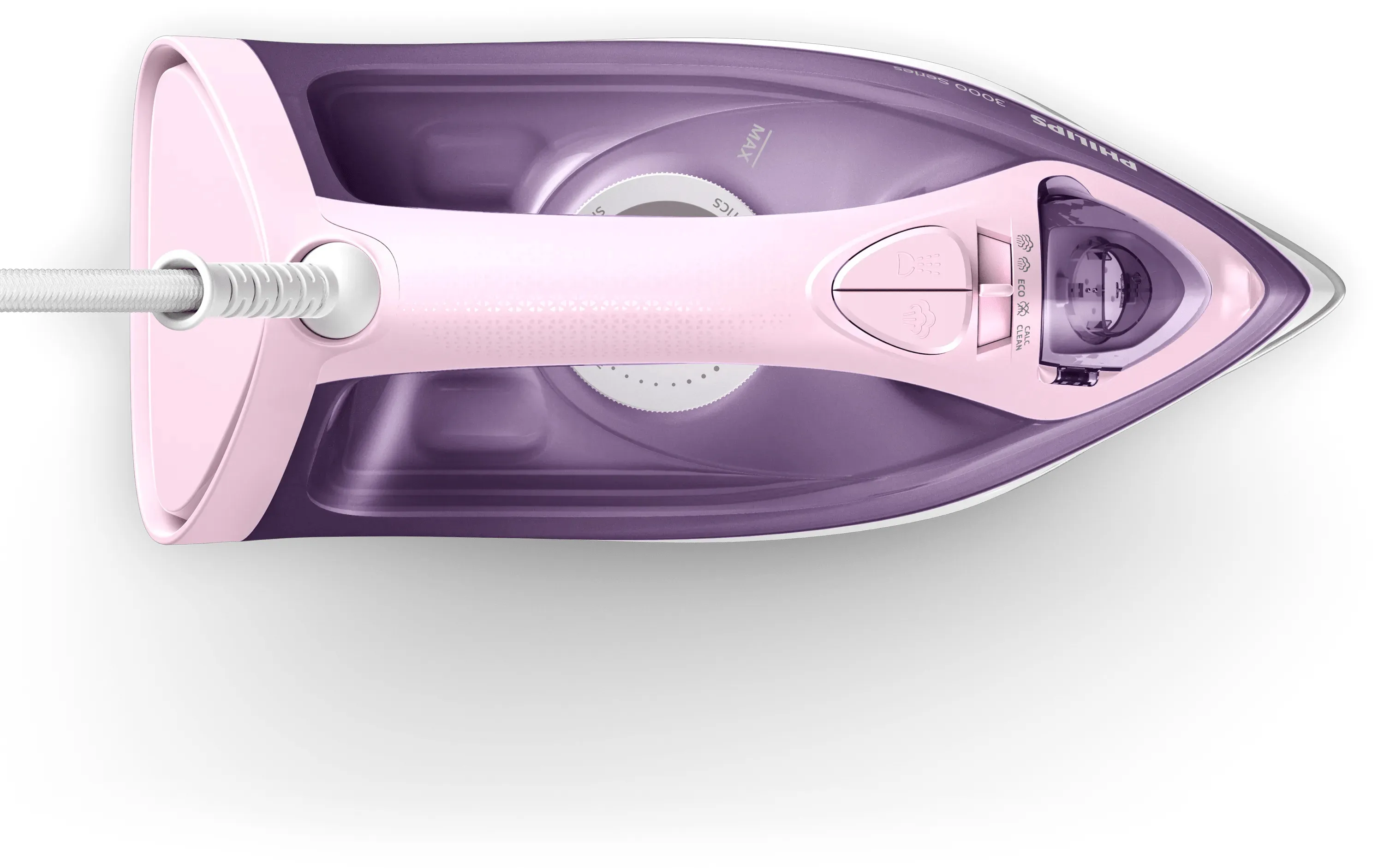 Philips 3000 Series DST3020/30 &aring;ngstrykj&auml;rn, 2200 W, 0,3 l, rosa/lila