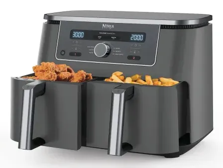 Ninja DZ400EU Dual Zone Max, 9,5 l, 4 kg, 2470 W, airfryer, harmaa