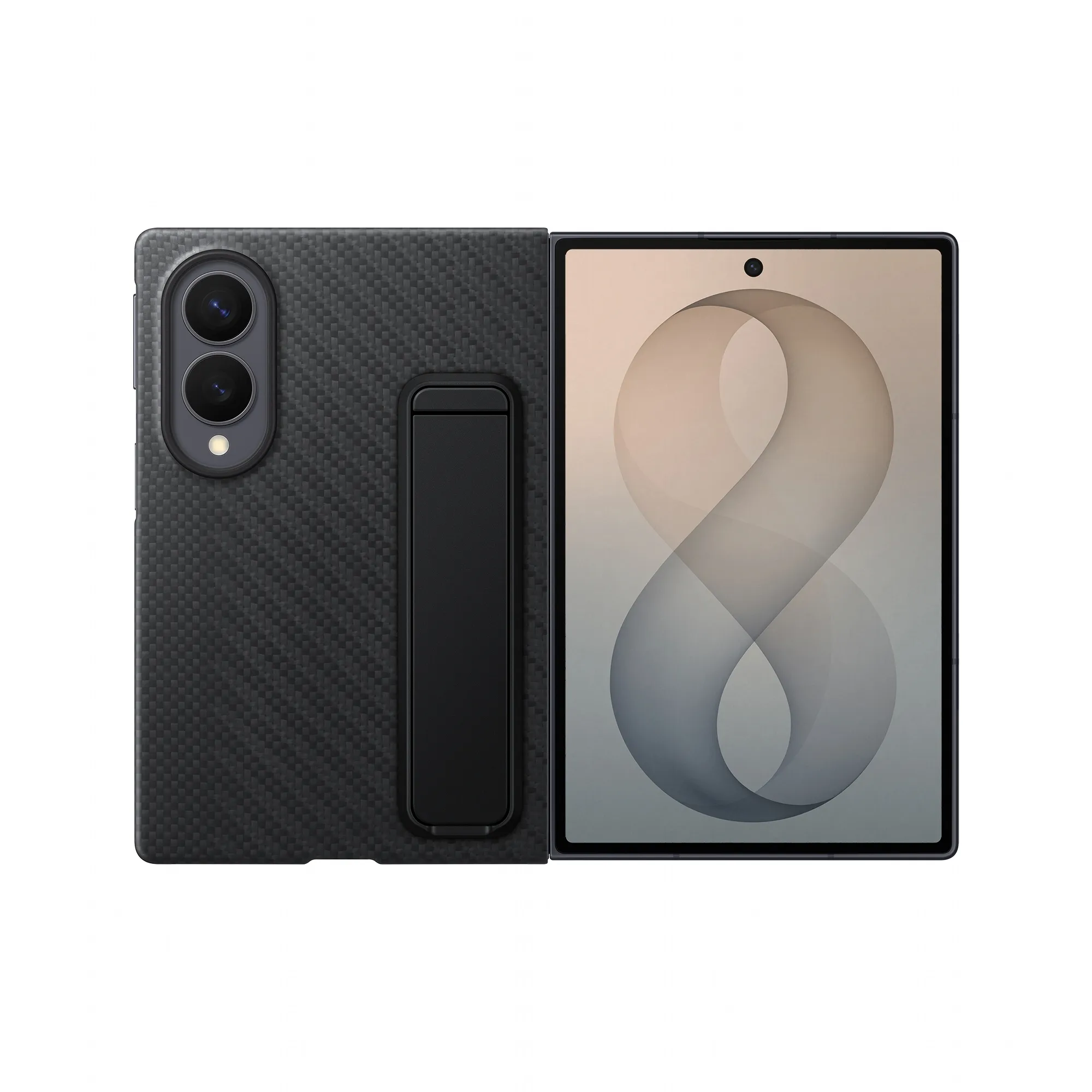 Samsung Galaxy Z Fold8 Carbon Standing Case, Black
