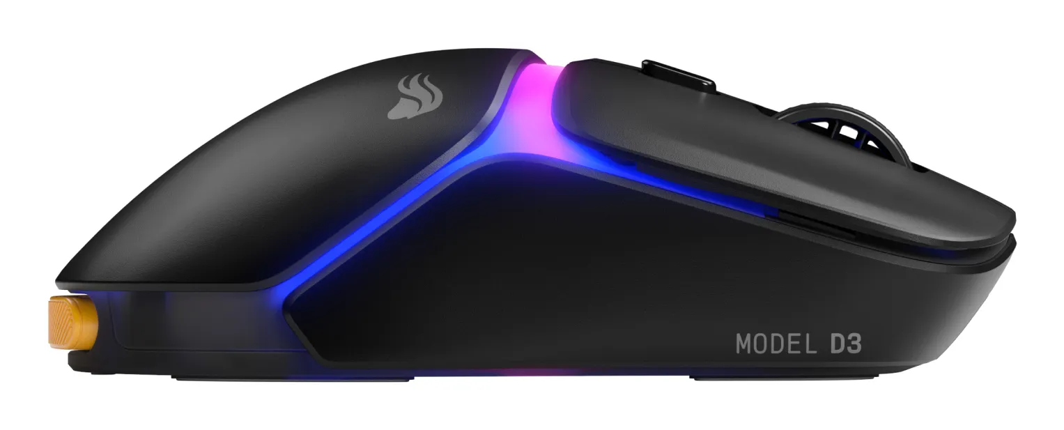 Glorious Model D3 Wireless Gaming Mouse, Black