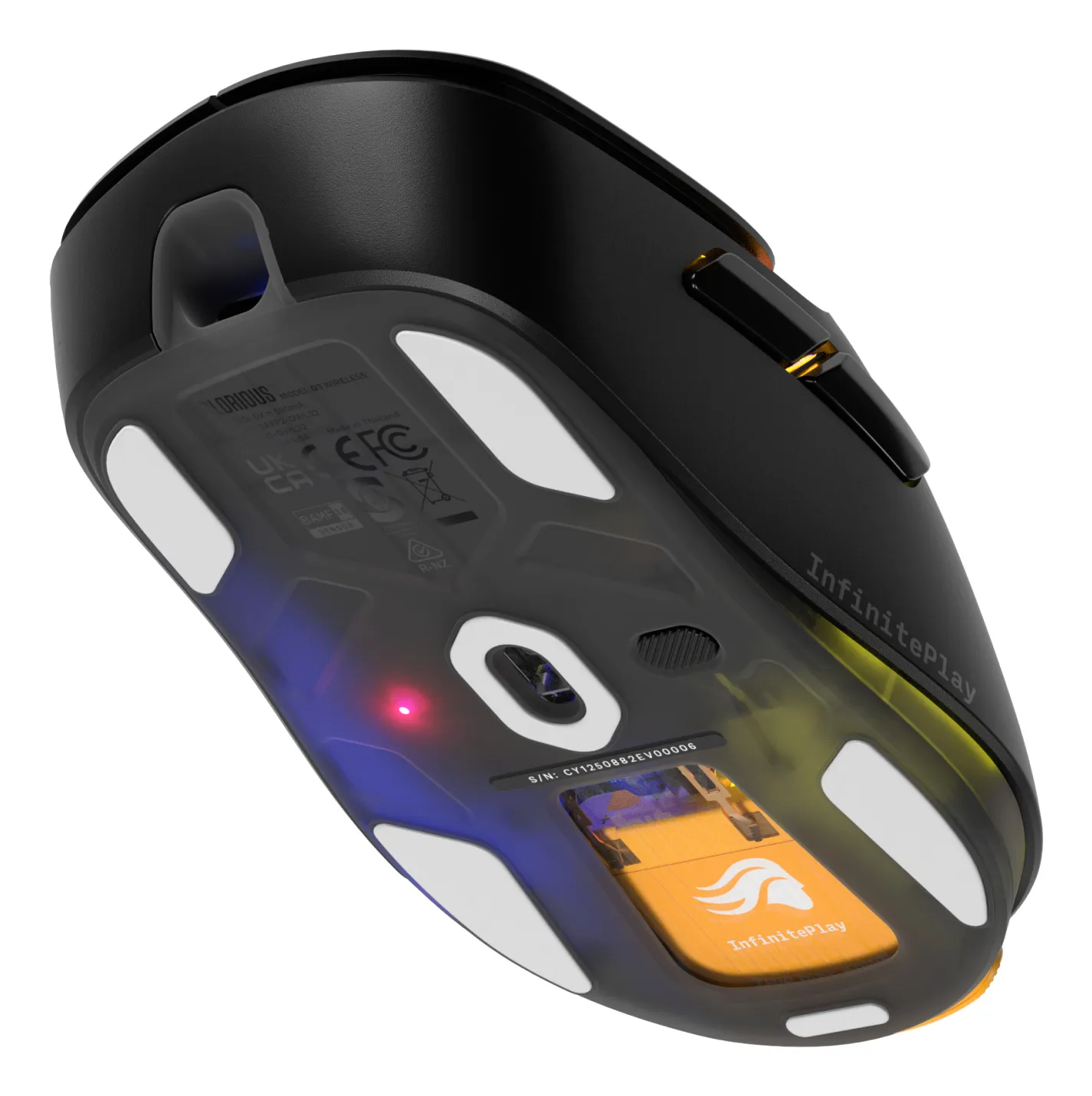 Glorious Model D3 Wireless Gaming Mouse, Black
