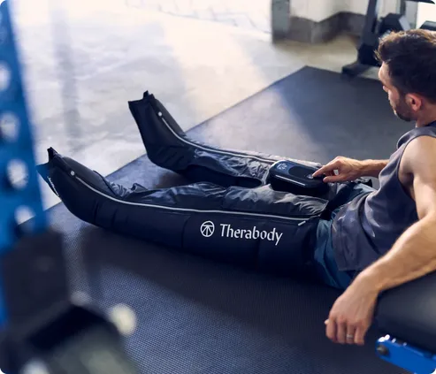 Therabody RecoveryAir JetBoots Prime kompressionsst&ouml;vlar, Medium, Svart