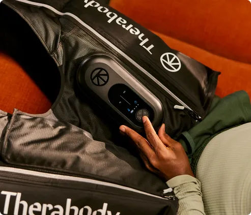 Therabody RecoveryAir JetBoots Prime kompressionsst&ouml;vlar, Medium, Svart