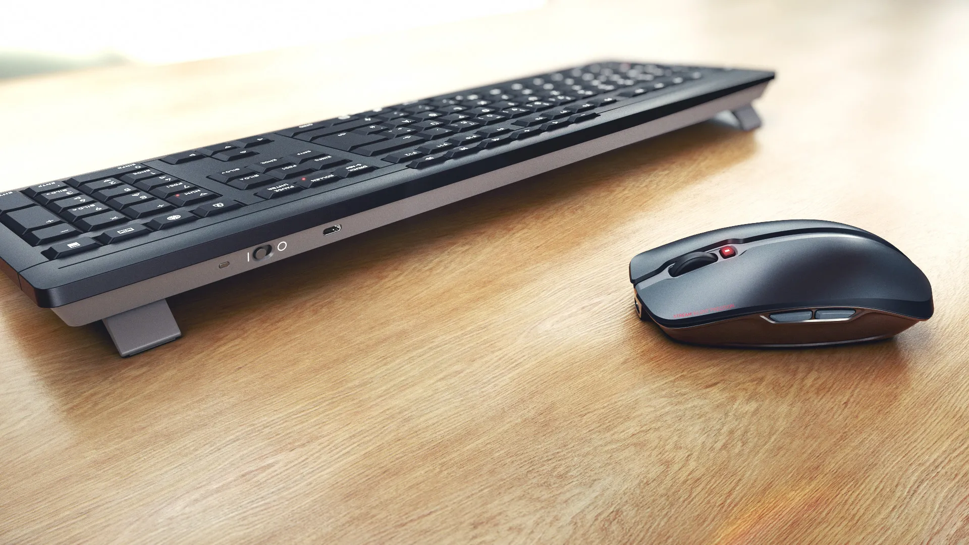 Cherry Stream Recharge - wireless keyboard and mouse, black