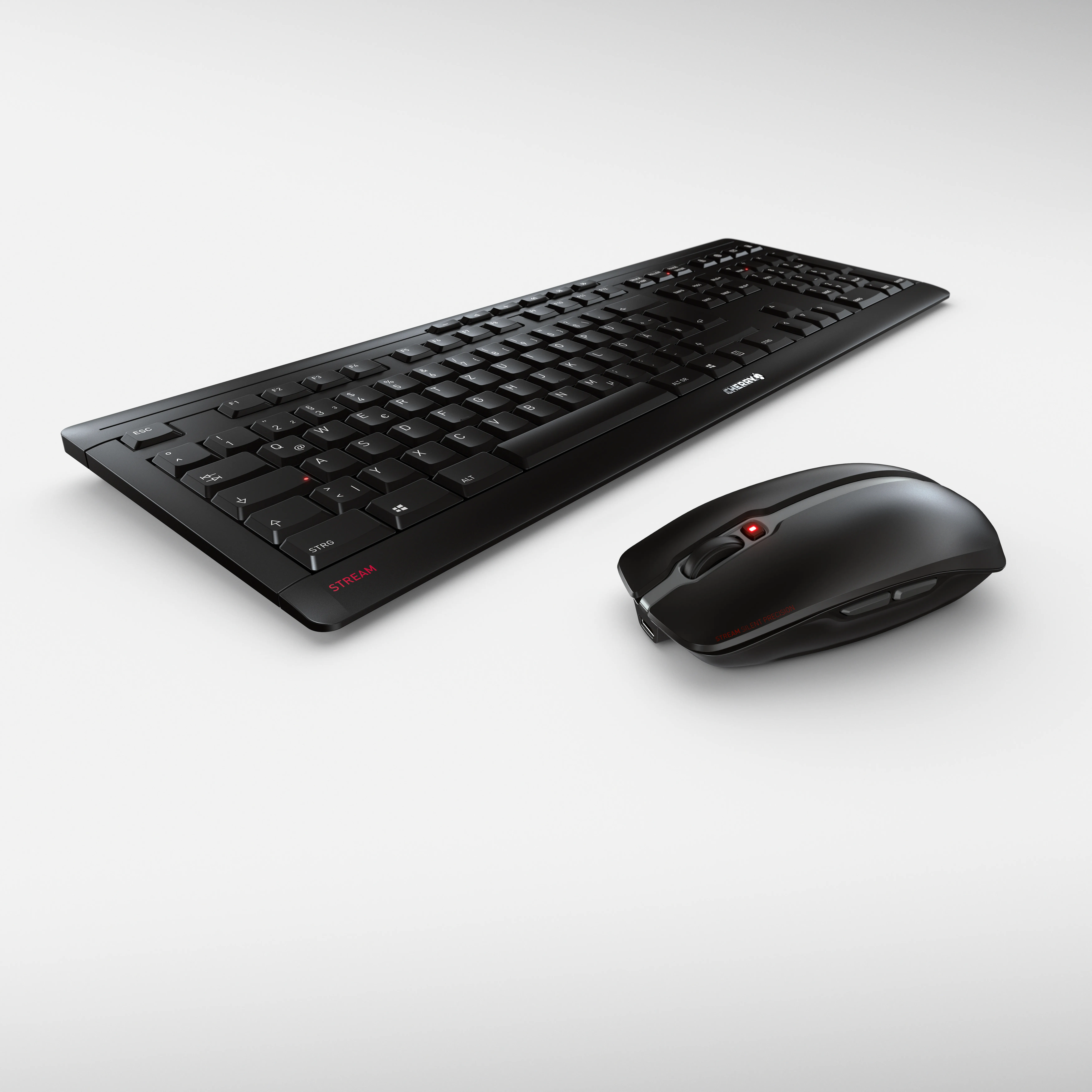Cherry Stream Recharge - wireless keyboard and mouse, black