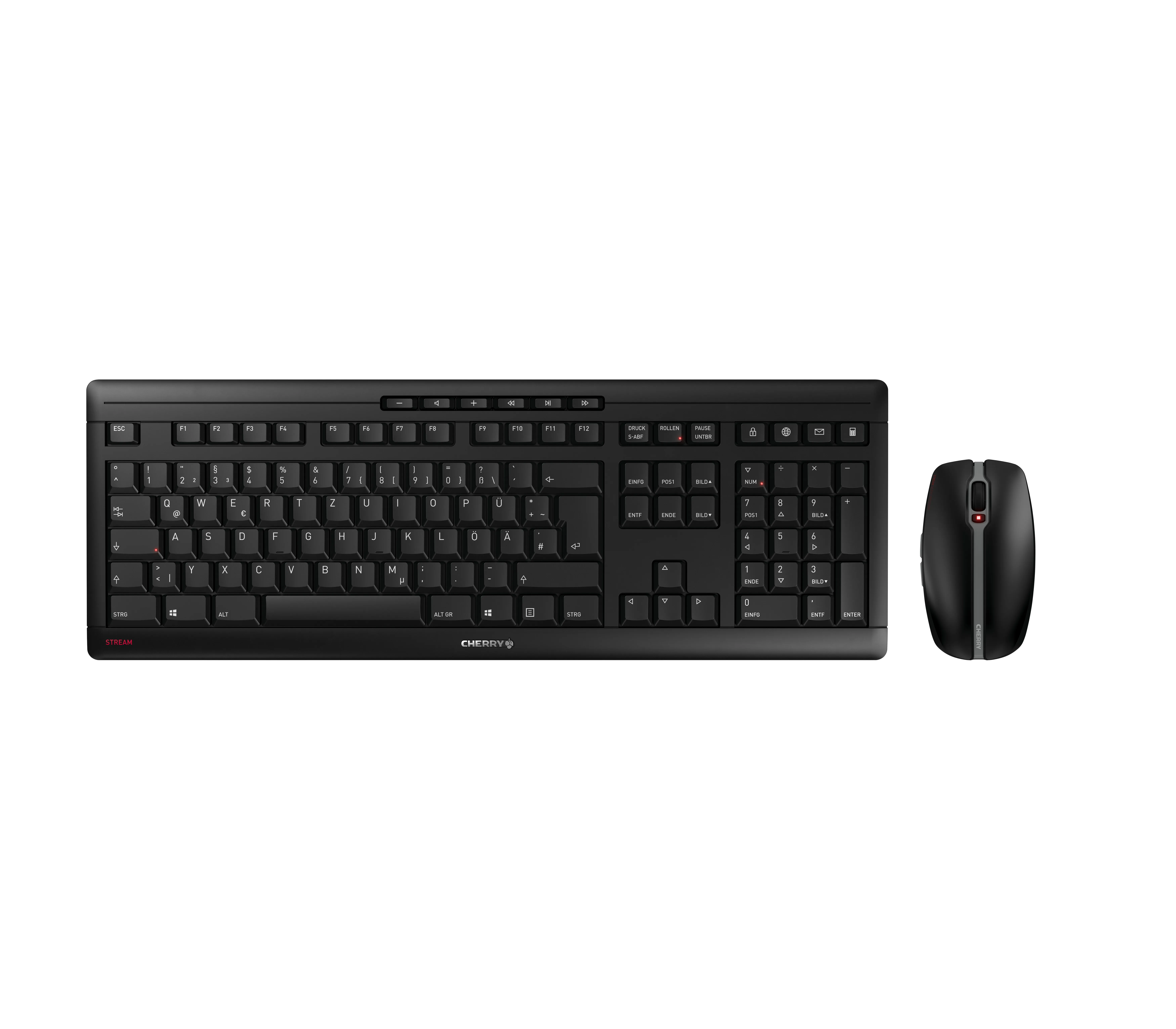 Cherry Stream Recharge - wireless keyboard and mouse, black