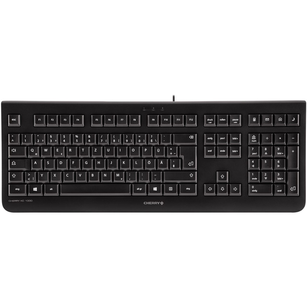 CHERRY KC-1000, Nordisk layout, USB, 1,8m kabel, svart