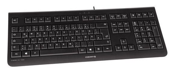 CHERRY KC-1000, Nordisk layout, USB, 1,8m kabel, svart