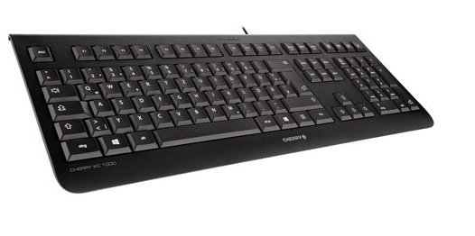 CHERRY KC-1000, Nordisk layout, USB, 1,8m kabel, svart
