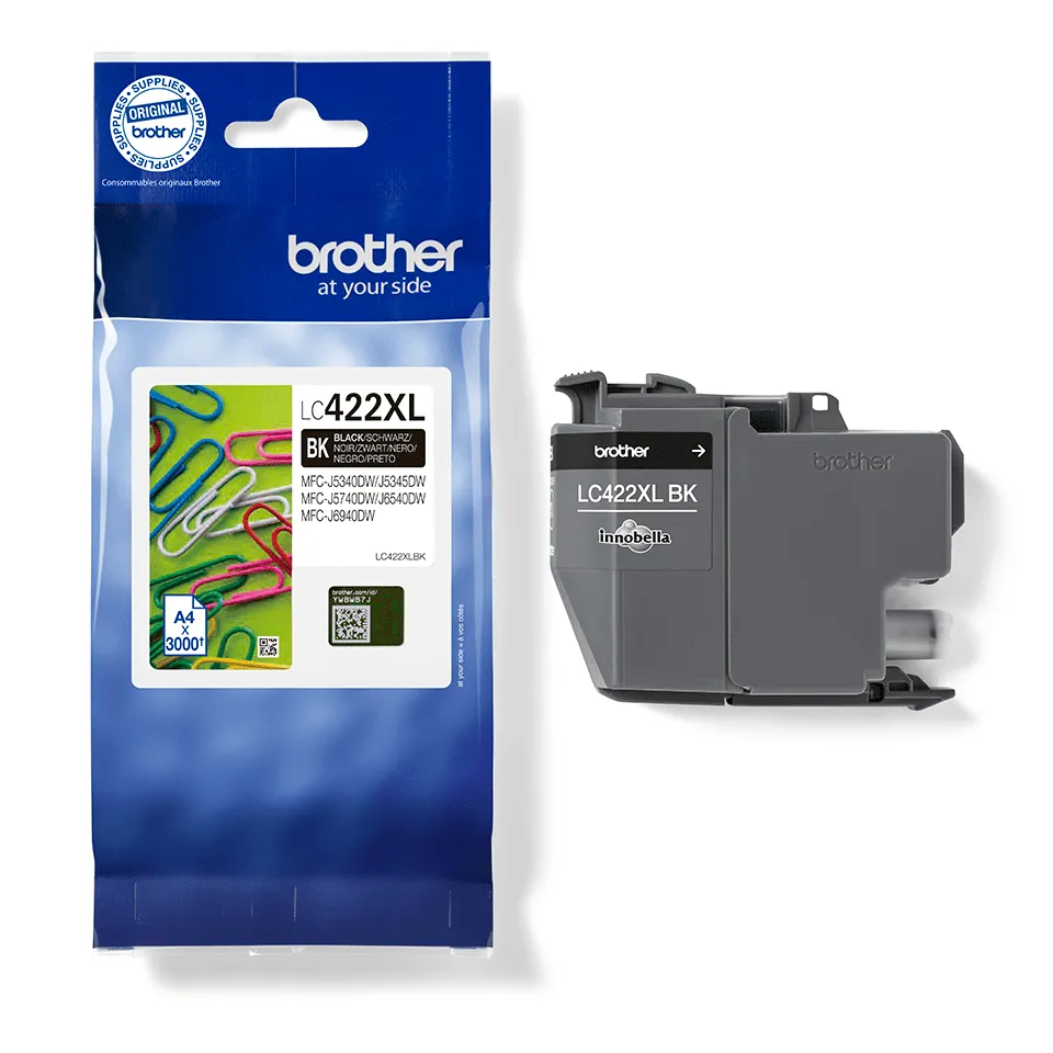 Brother  LC422XLBK -mustekasetti, Musta