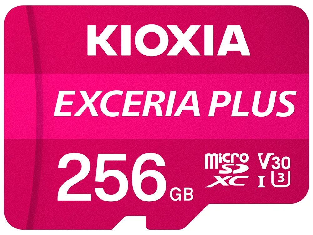 Kioxia Exceria Plus 256GB MicroSDXC - memory card + SD adapter