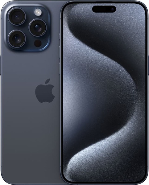 Kunnostettu iPhone 15 Pro Max 1 Tt, sinititaani (Erinomainen kunto)