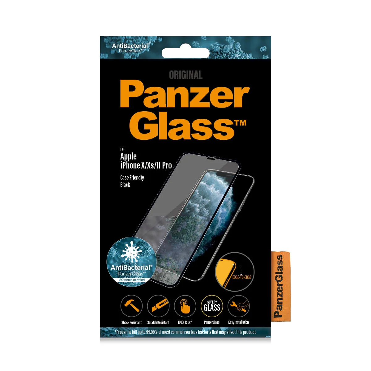 PanzerGlass Case Friendly, iPhone X/XS - Screen Glass