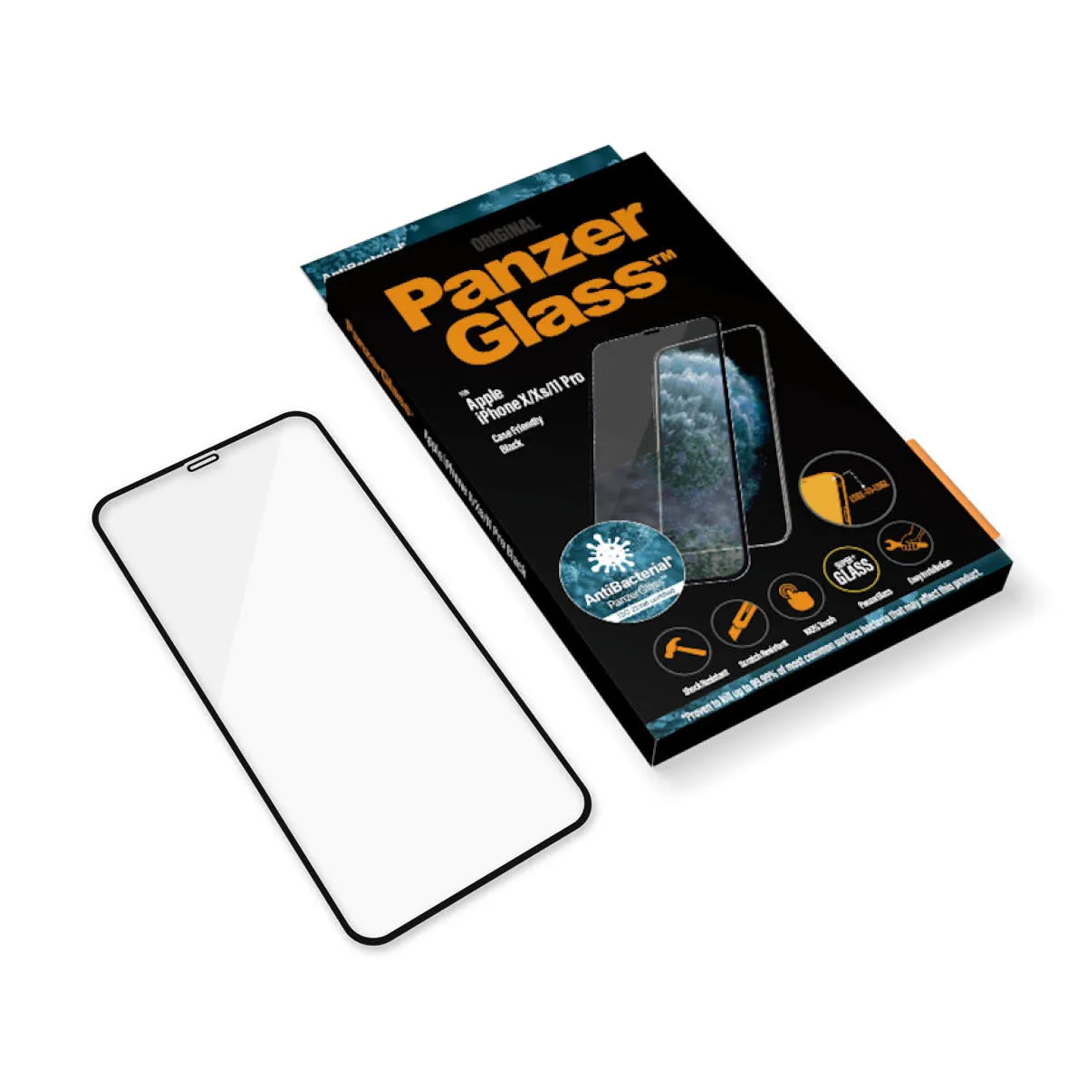 PanzerGlass Case Friendly, iPhone X/XS - Screen Glass