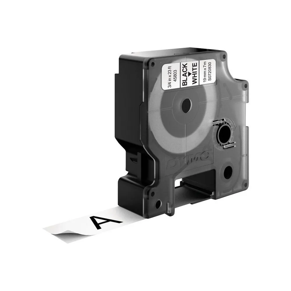 Tape D1 19mmx7m black/white