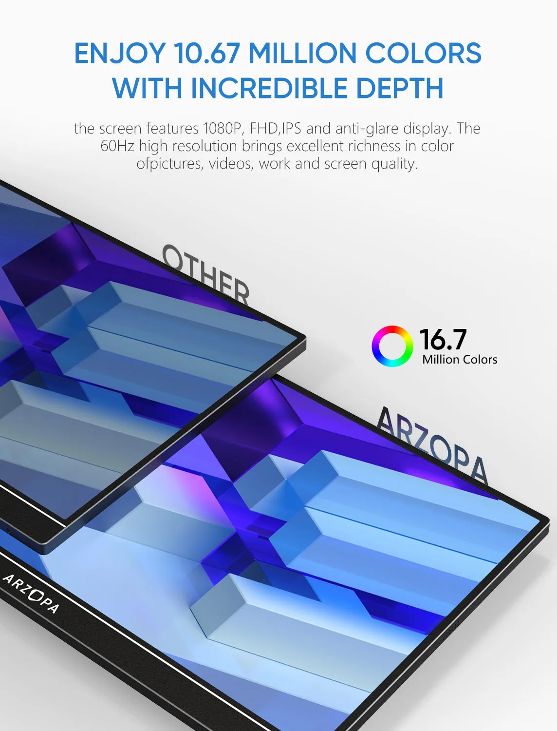 ARZOPA S1 TABLE 15.6" Full HD, IPS -kannettava n&auml;ytt&ouml;