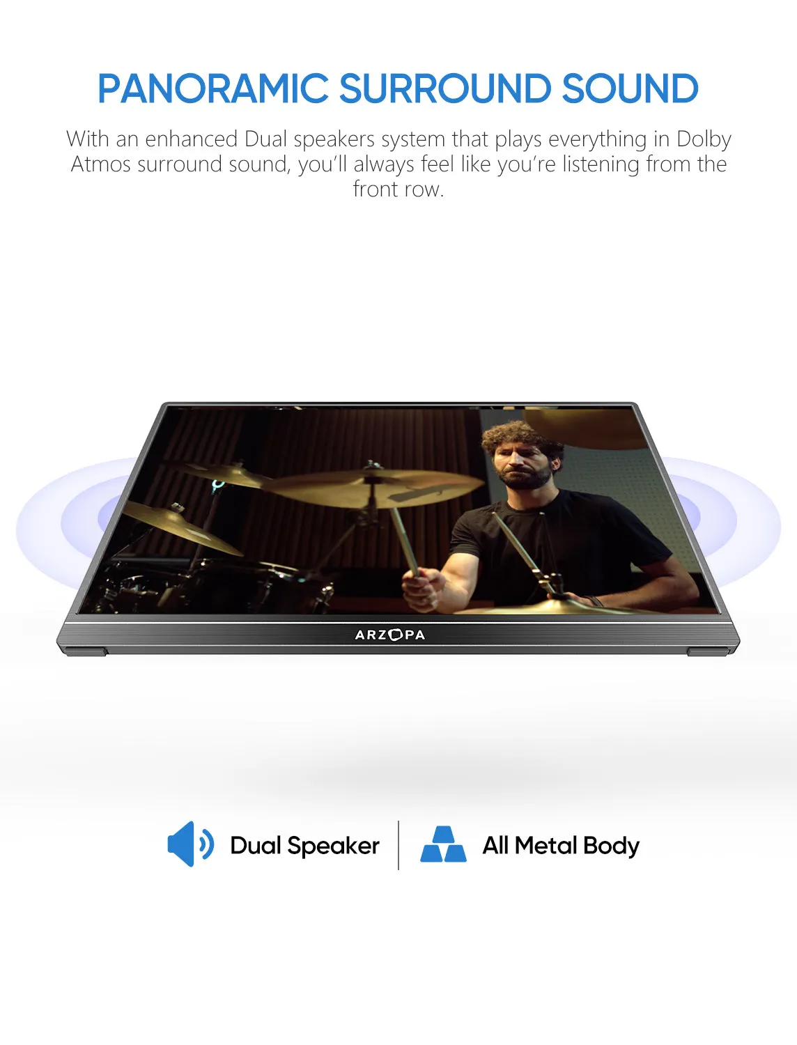 ARZOPA S1 TABLE 15.6" Full HD, IPS -kannettava n&auml;ytt&ouml;