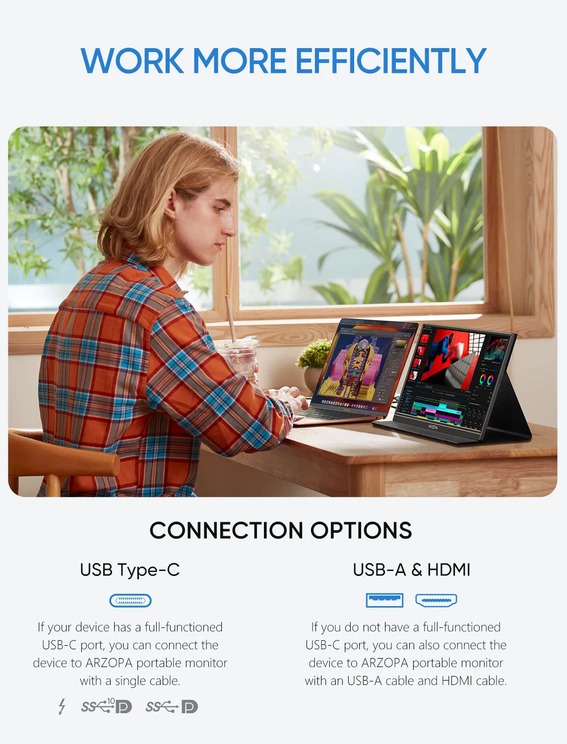 ARZOPA S1 TABLE 15.6" Full HD, IPS -kannettava n&auml;ytt&ouml;