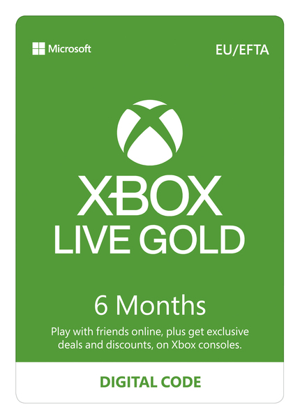 MS ESD Xbox LIVE 6 Month Gold Eurozone Online ESD R17
