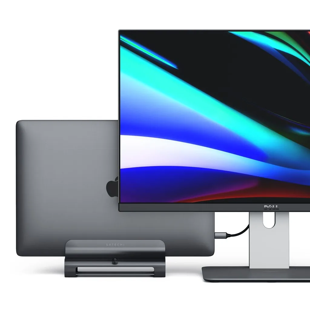 Satechi Aluminum Vertical Laptop Stand, space grey