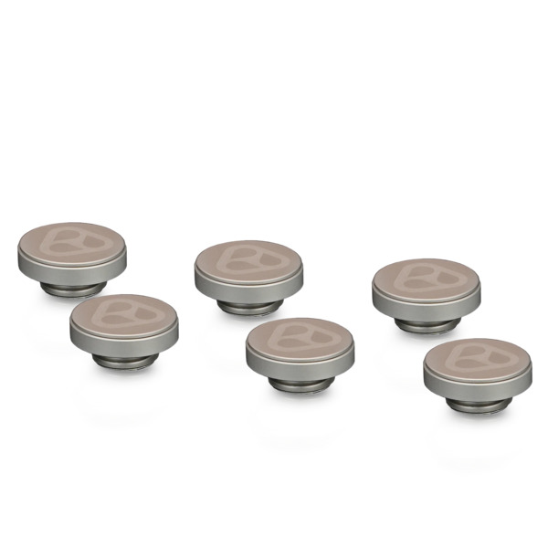 Thermal Grizzly DeltaMate Plug, Water Cooling Stop Plug, G1/4", 6-pack, Matt Nickel