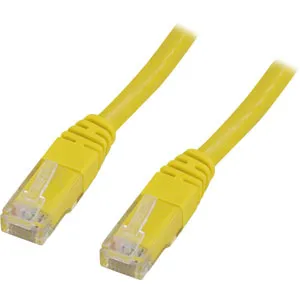 Deltaco Cat6 U/UTP RJ45 5m Network Cable, Yellow