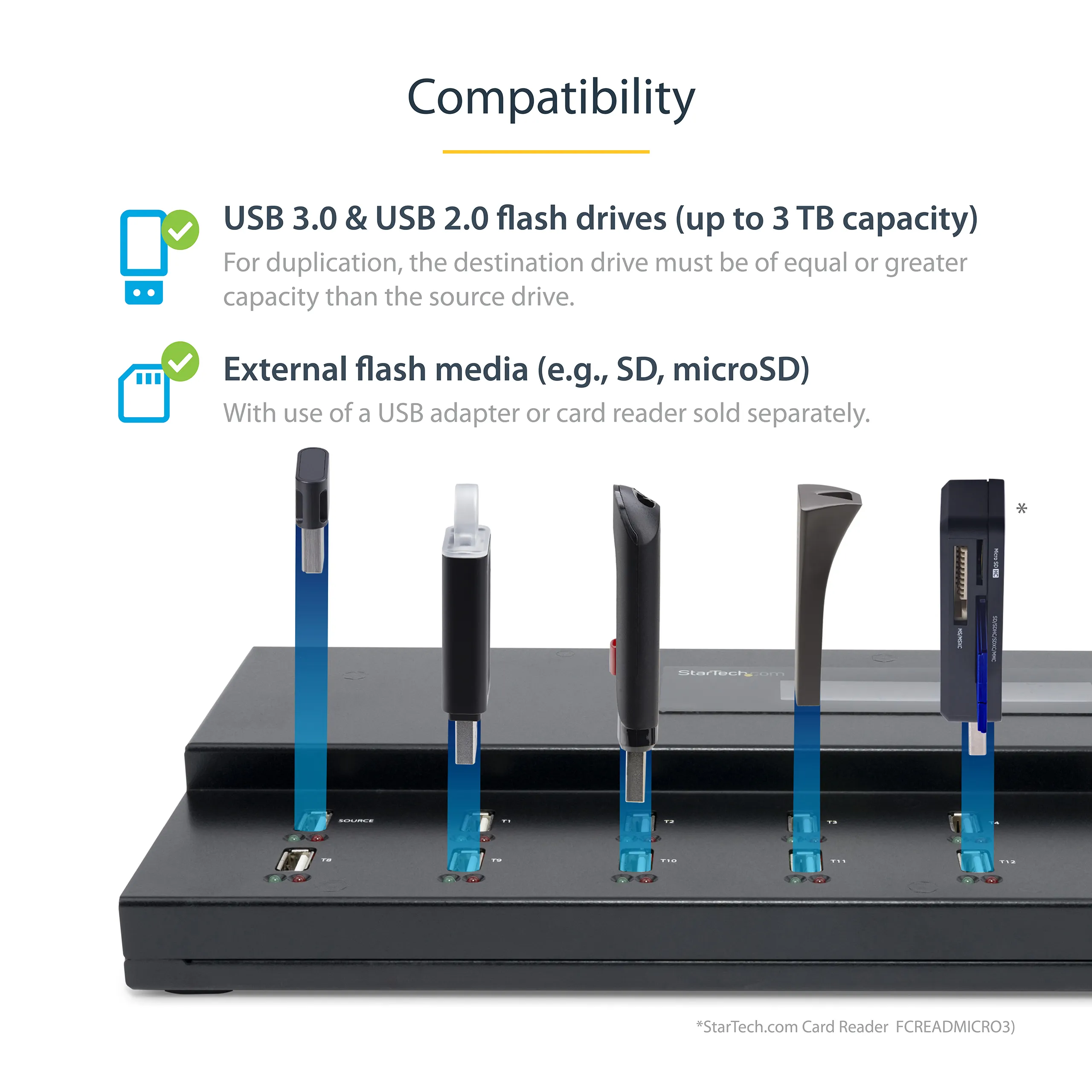 StarTech.com USB Duplicator/Eraser - 1:1