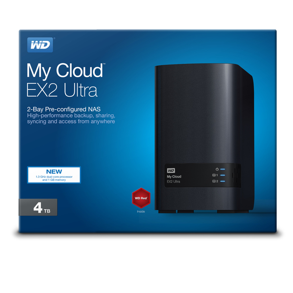 WD My Cloud EX2 Ultra 4TB - Personal Cloud NAS