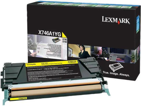 Lexmark X746A1YG Toner cartridge, Yellow