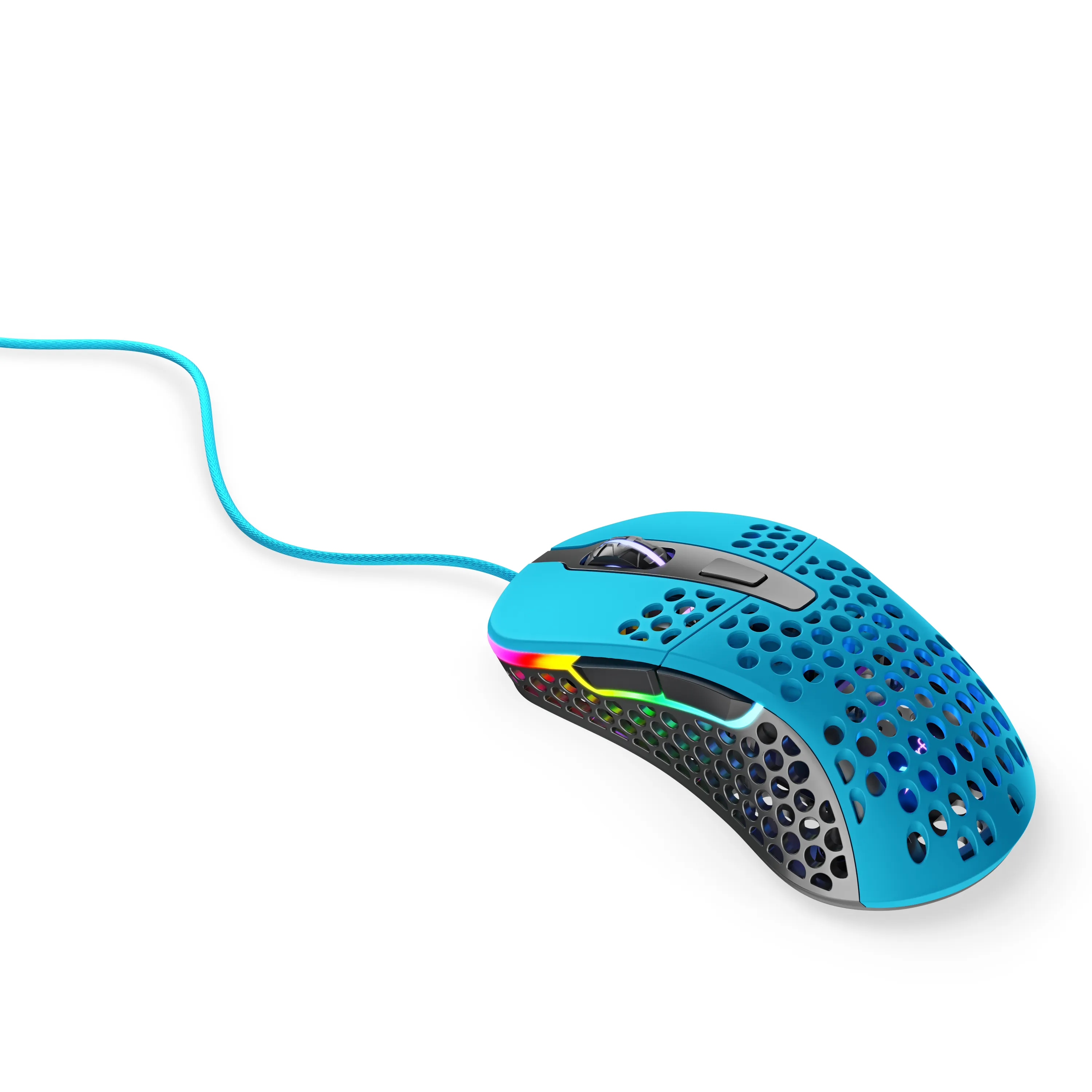CHERRY XTRFY M4 RGB tr&aring;dbunden gamingmus, Miami Blue