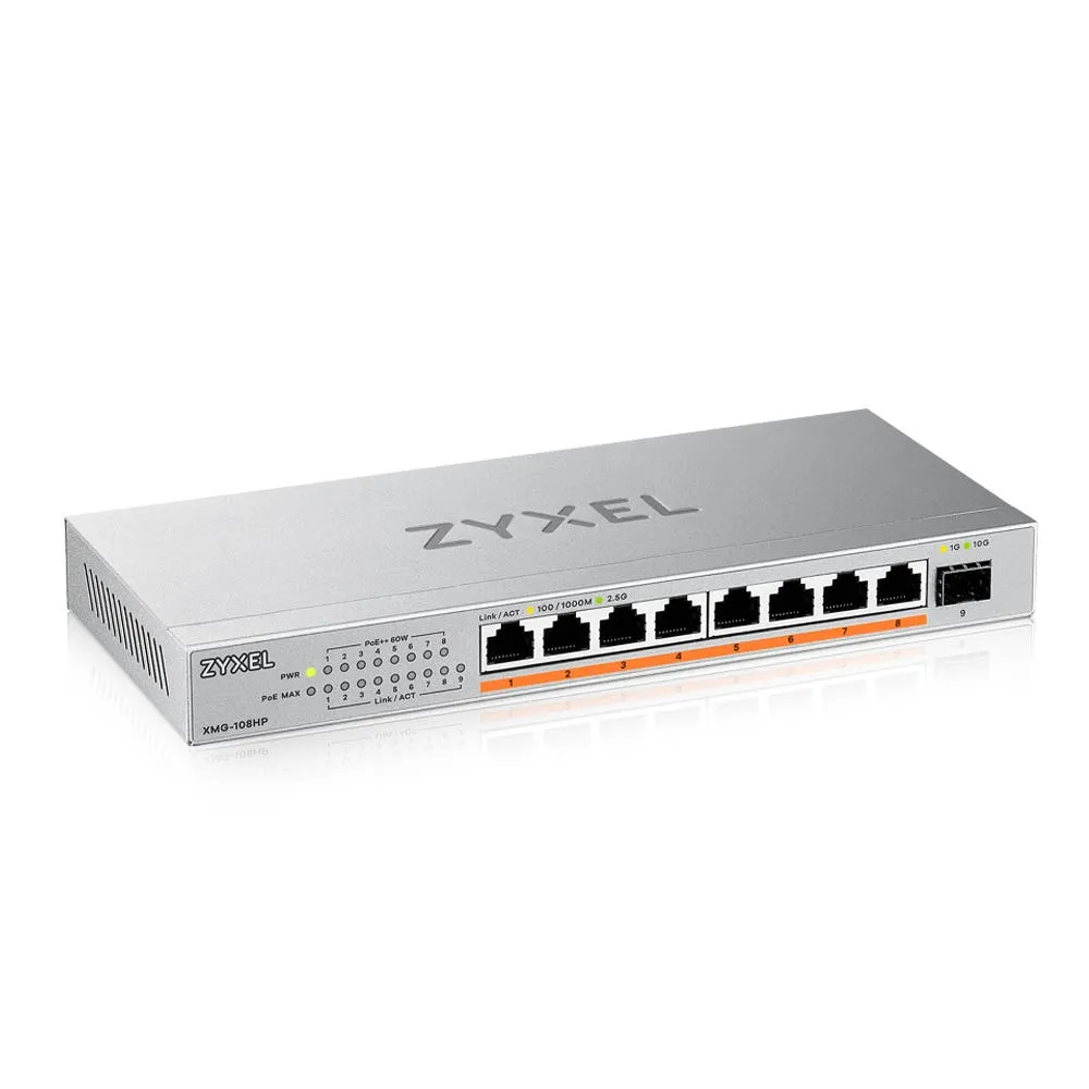 Zyxel XMG-108 8 Port 10/2.5G MultiGig Po