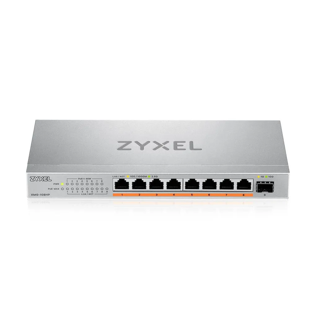 Zyxel XMG-108 8 Port 10/2.5G MultiGig Po