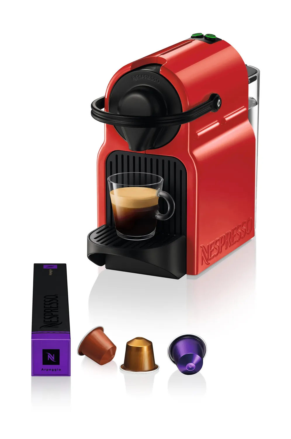 Krups Nespresso Inissia - capsule coffee maker, red
