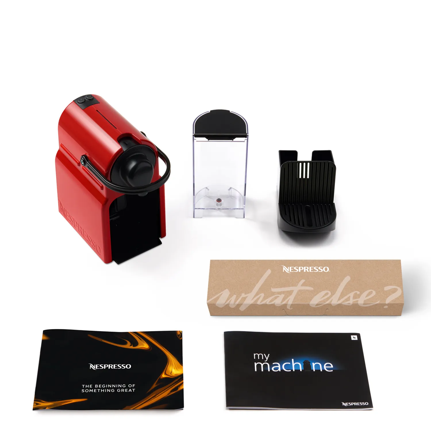 Krups Nespresso Inissia - capsule coffee maker, red